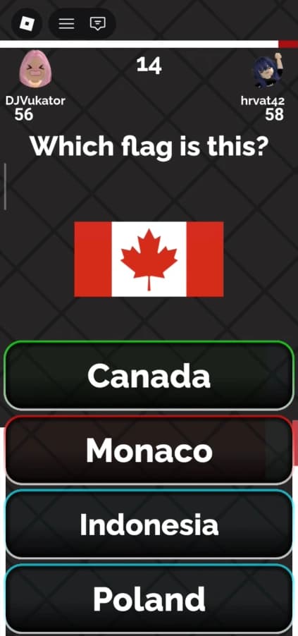 Mobile screenshot of Quiz Game